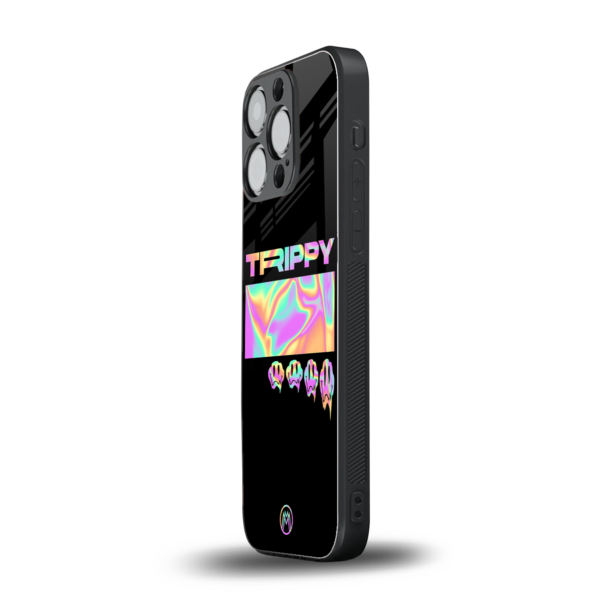 trippy trippy back phone cover | glass case for iphone 15 pro