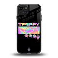 trippy trippy back phone cover | glass case for iphone 15