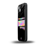 trippy trippy back phone cover | glass case for iphone 15