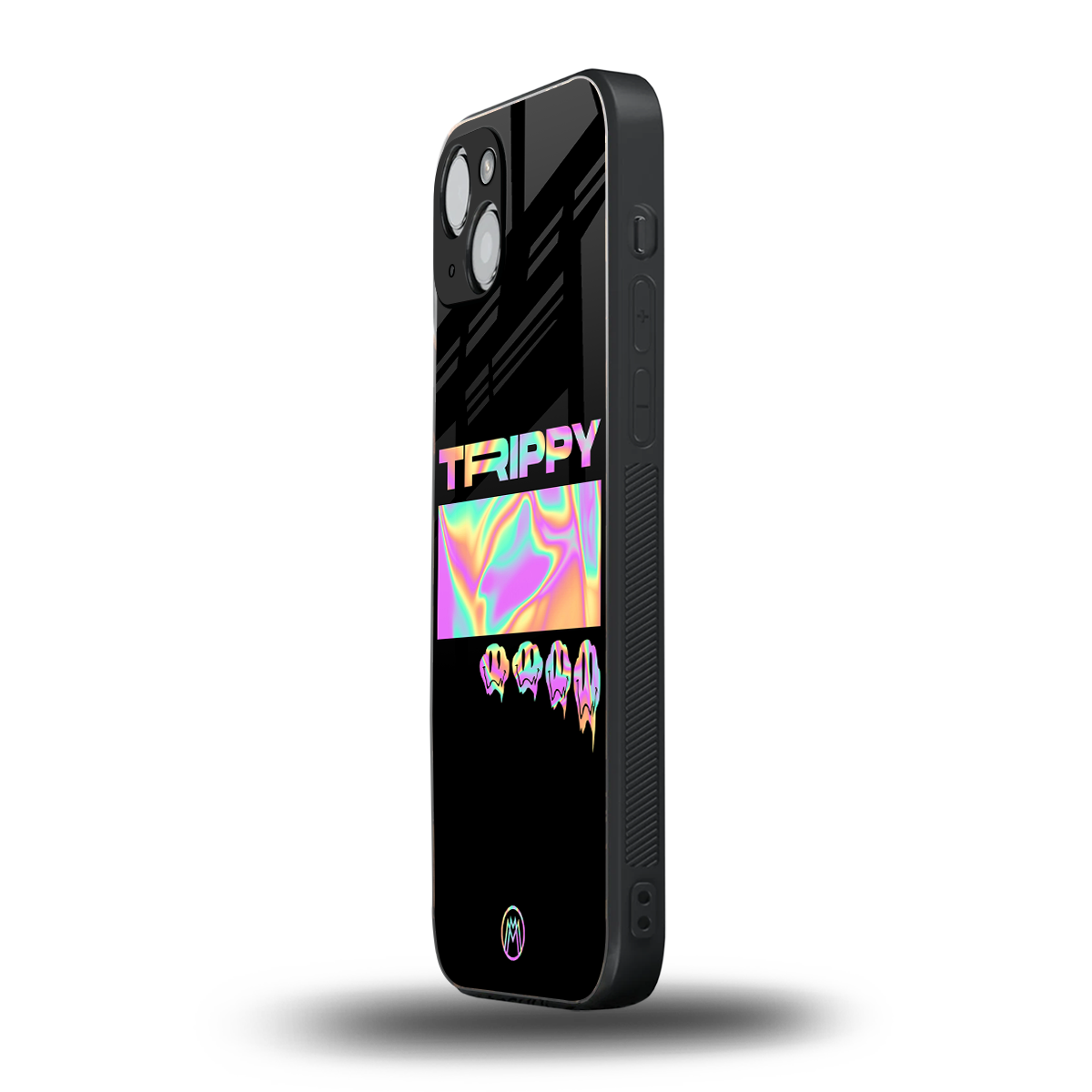 trippy trippy back phone cover | glass case for iphone 15