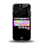 trippy trippy back phone cover | glass case for iphone 16 pro max
