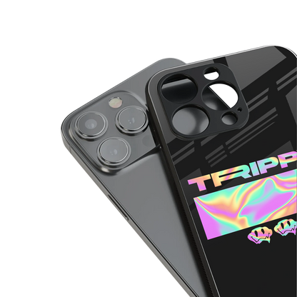 trippy trippy back phone cover | glass case for iphone 13 pro