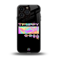 trippy trippy back phone cover | glass case for iphone 16 pro