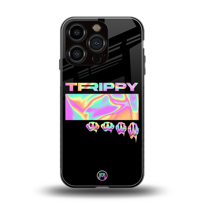 trippy trippy back phone cover | glass case for iphone 16 pro