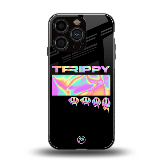 trippy trippy back phone cover | glass case for iphone 16 pro