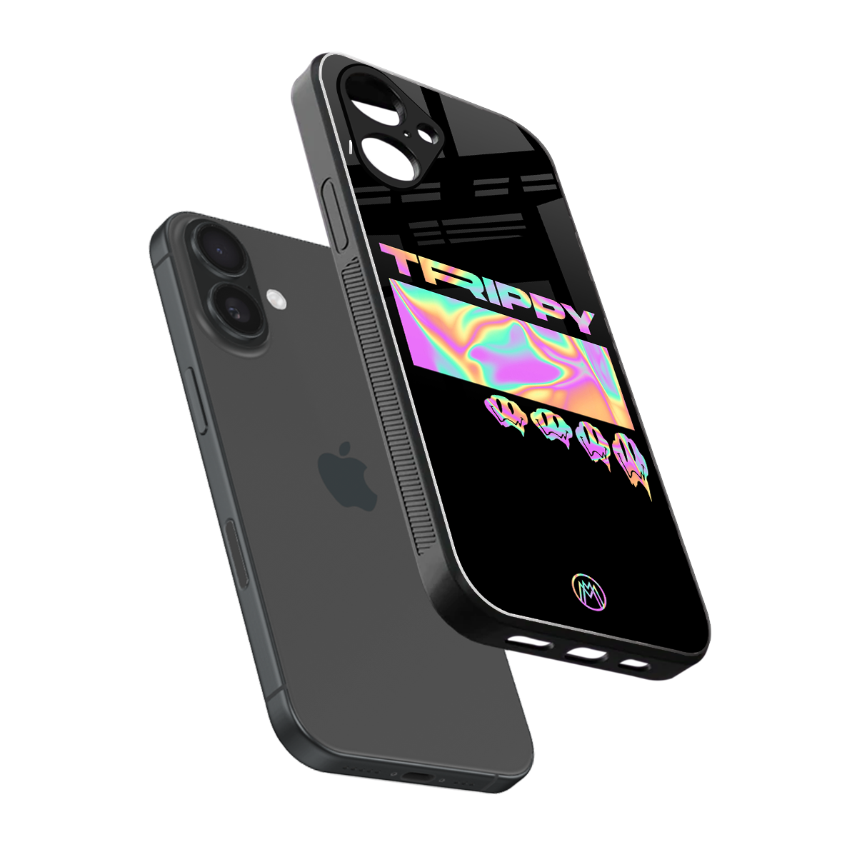 trippy trippy back phone cover | glass case for iphone 16