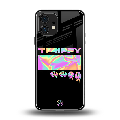 trippy trippy back phone cover | glass case for nothing phone 1