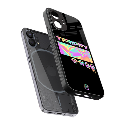 trippy trippy back phone cover | glass case for nothing phone 1