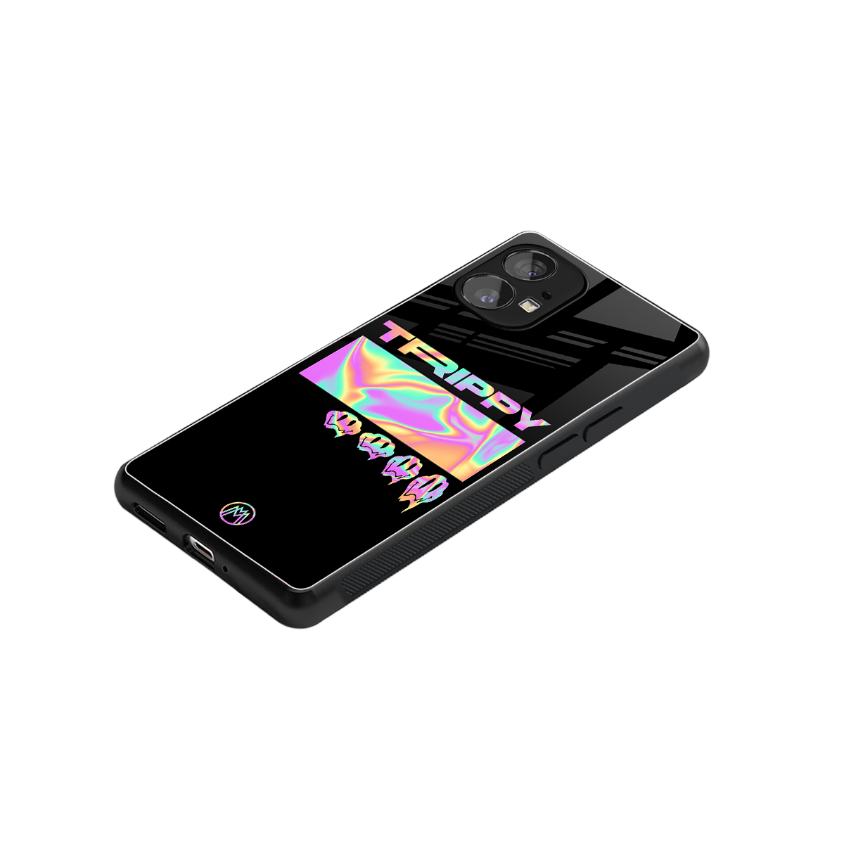 trippy trippy back phone cover | glass case for nothing phone 1