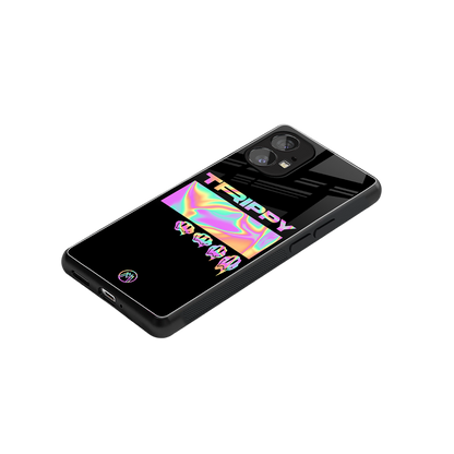 trippy trippy back phone cover | glass case for nothing phone 1