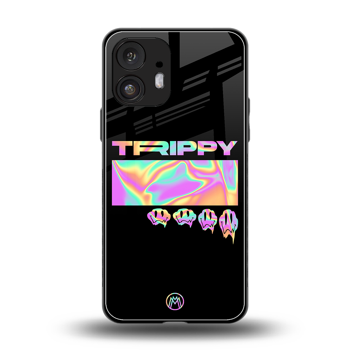 trippy trippy back phone cover | glass case for nothing phone 2