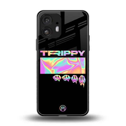trippy trippy back phone cover | glass case for nothing phone 2