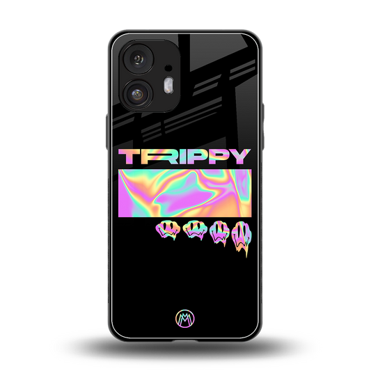 trippy trippy back phone cover | glass case for nothing phone 2