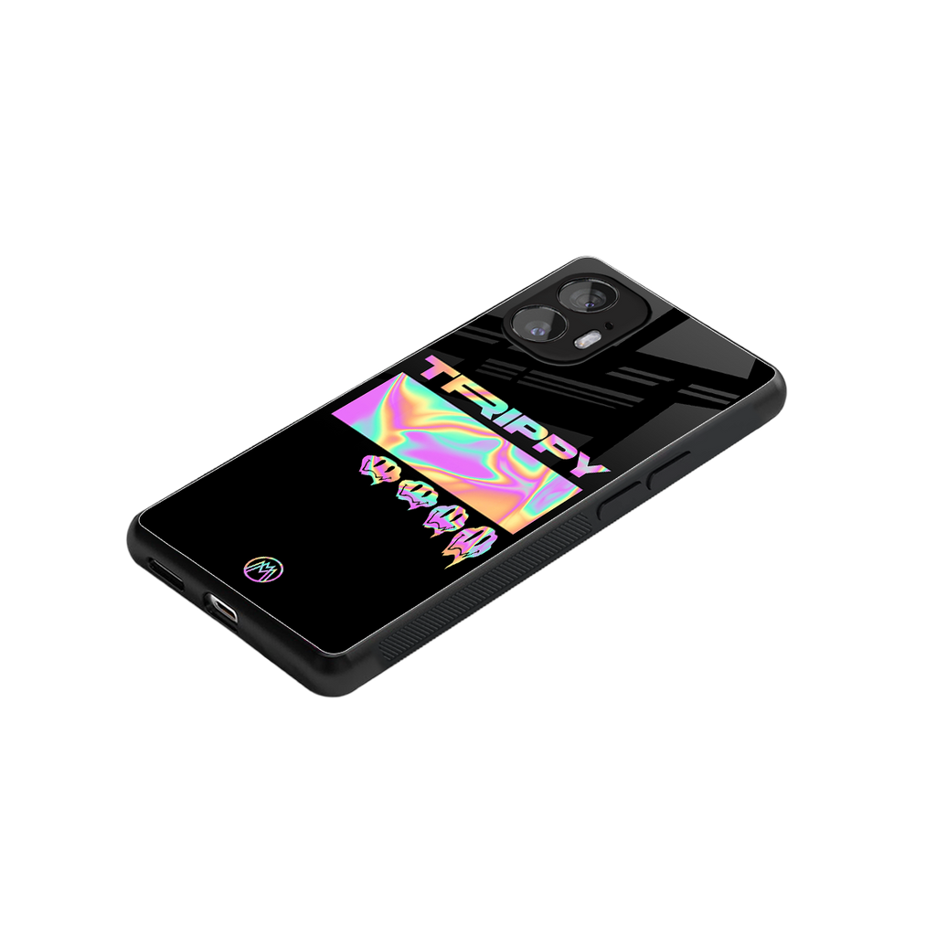 trippy trippy back phone cover | glass case for nothing phone 2