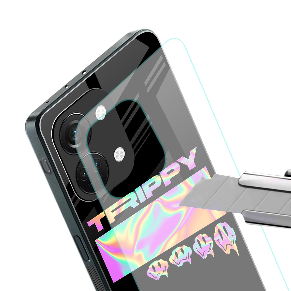 trippy trippy back phone cover | glass case for oneplus nord 3