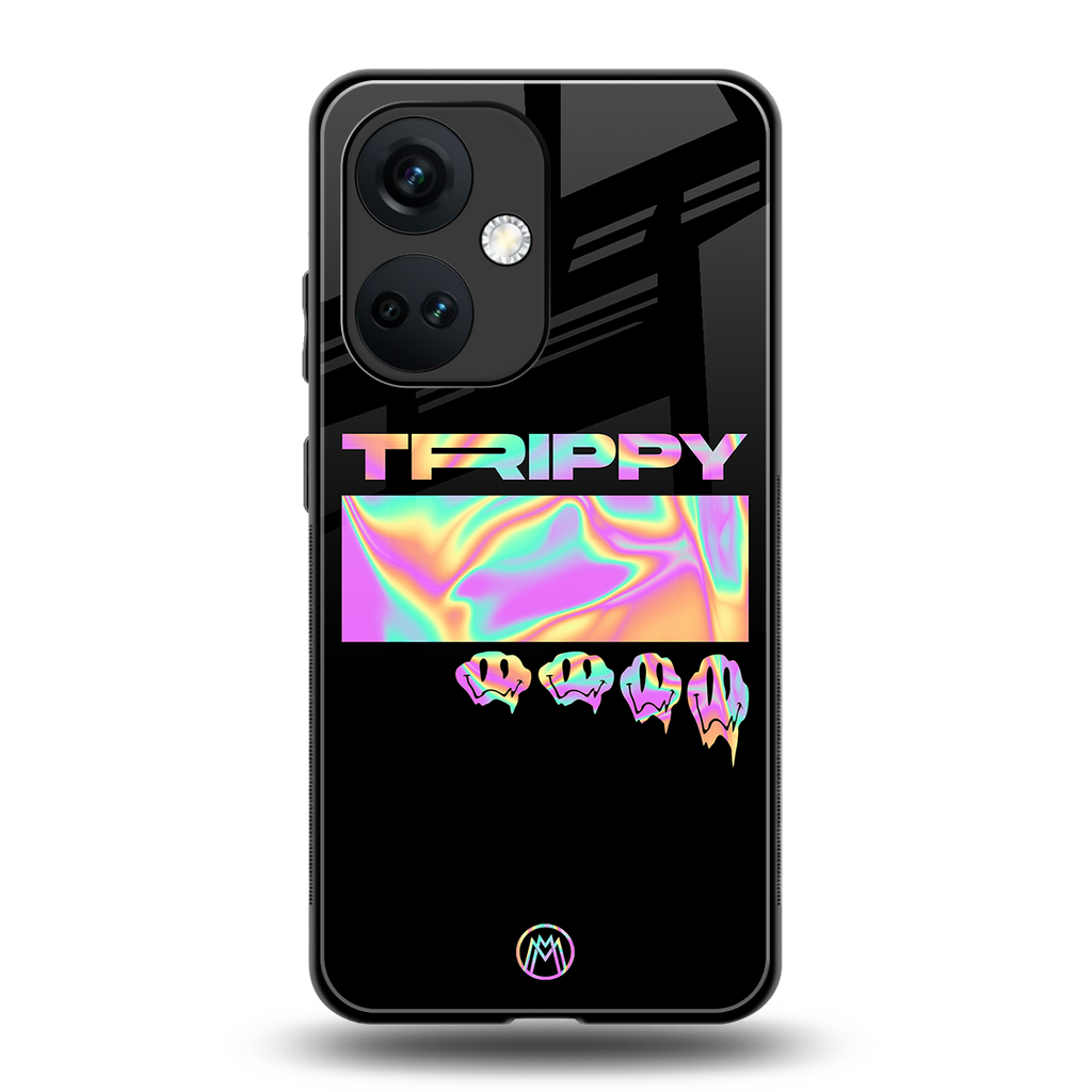 trippy trippy back phone cover | glass case for oneplus nord ce 3