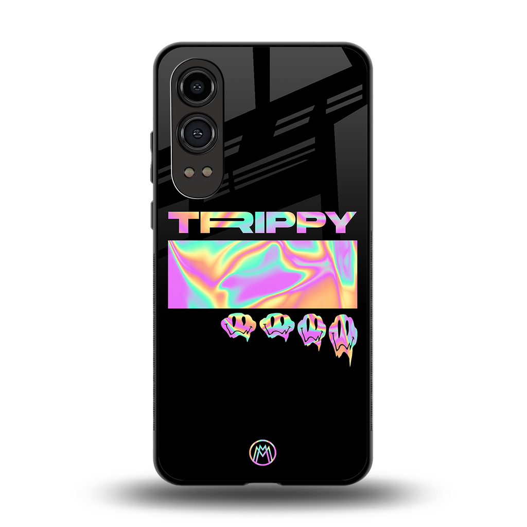 trippy trippy back phone cover | glass case for oneplus nord ce 4 lite