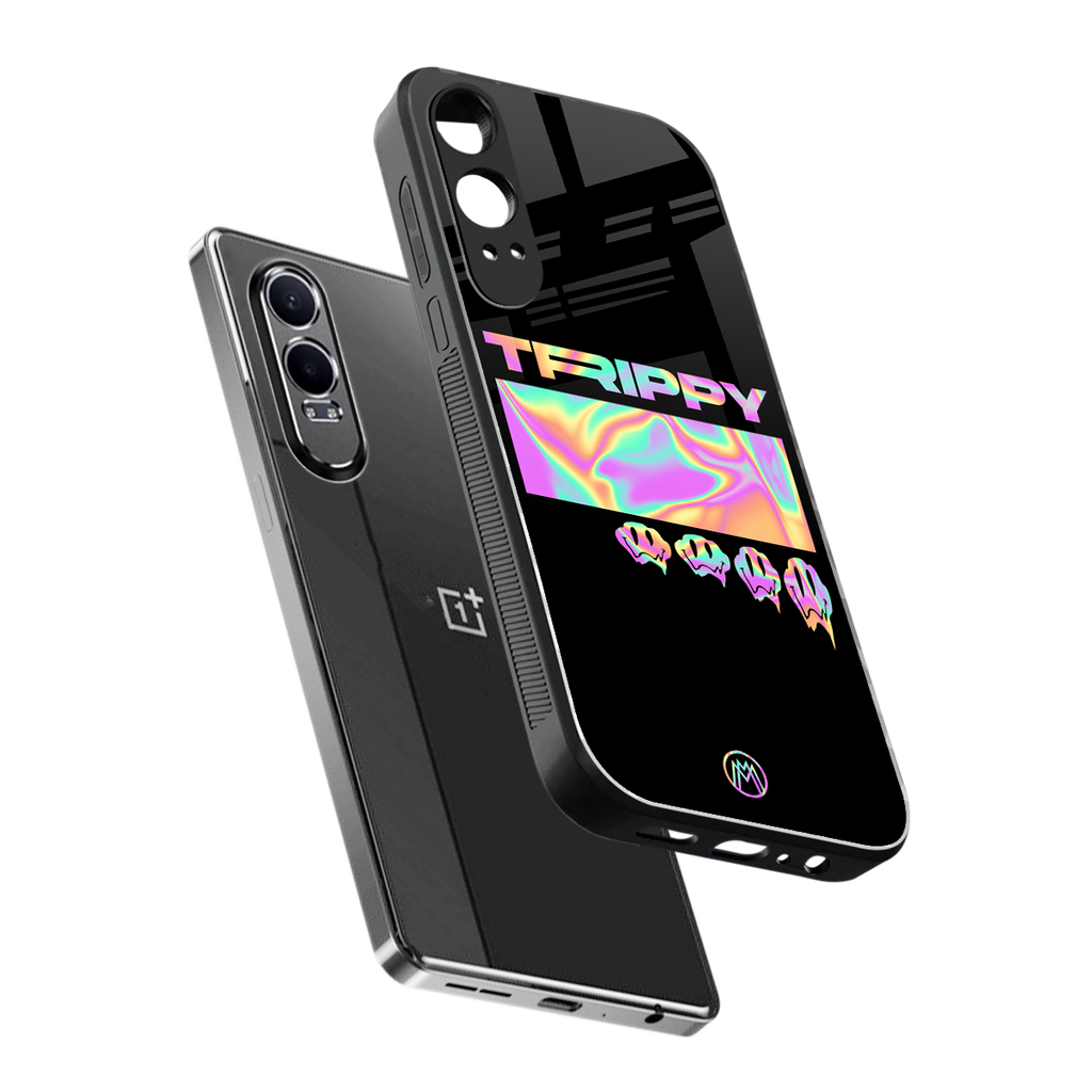 trippy trippy back phone cover | glass case for oneplus nord ce 4 lite