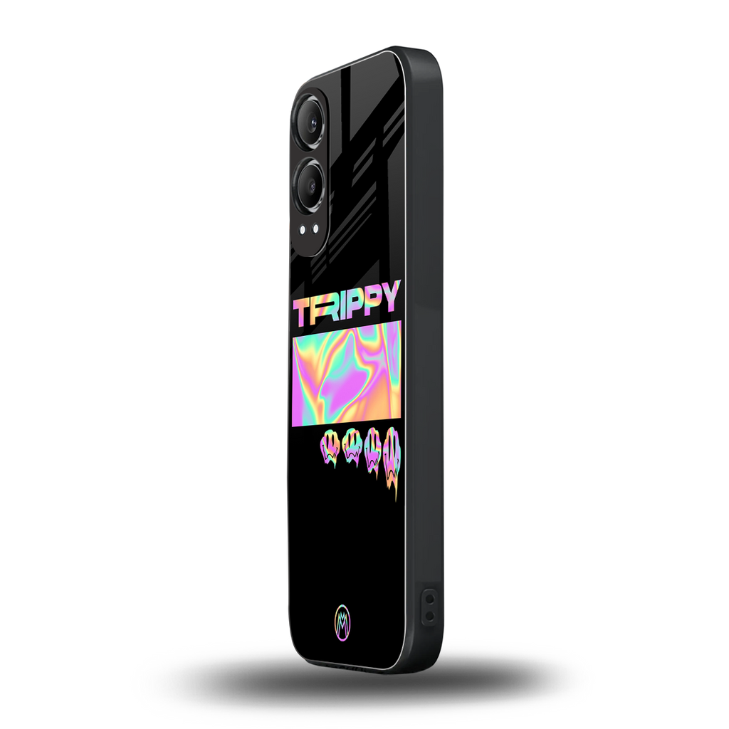 trippy trippy back phone cover | glass case for oneplus nord ce 4 lite