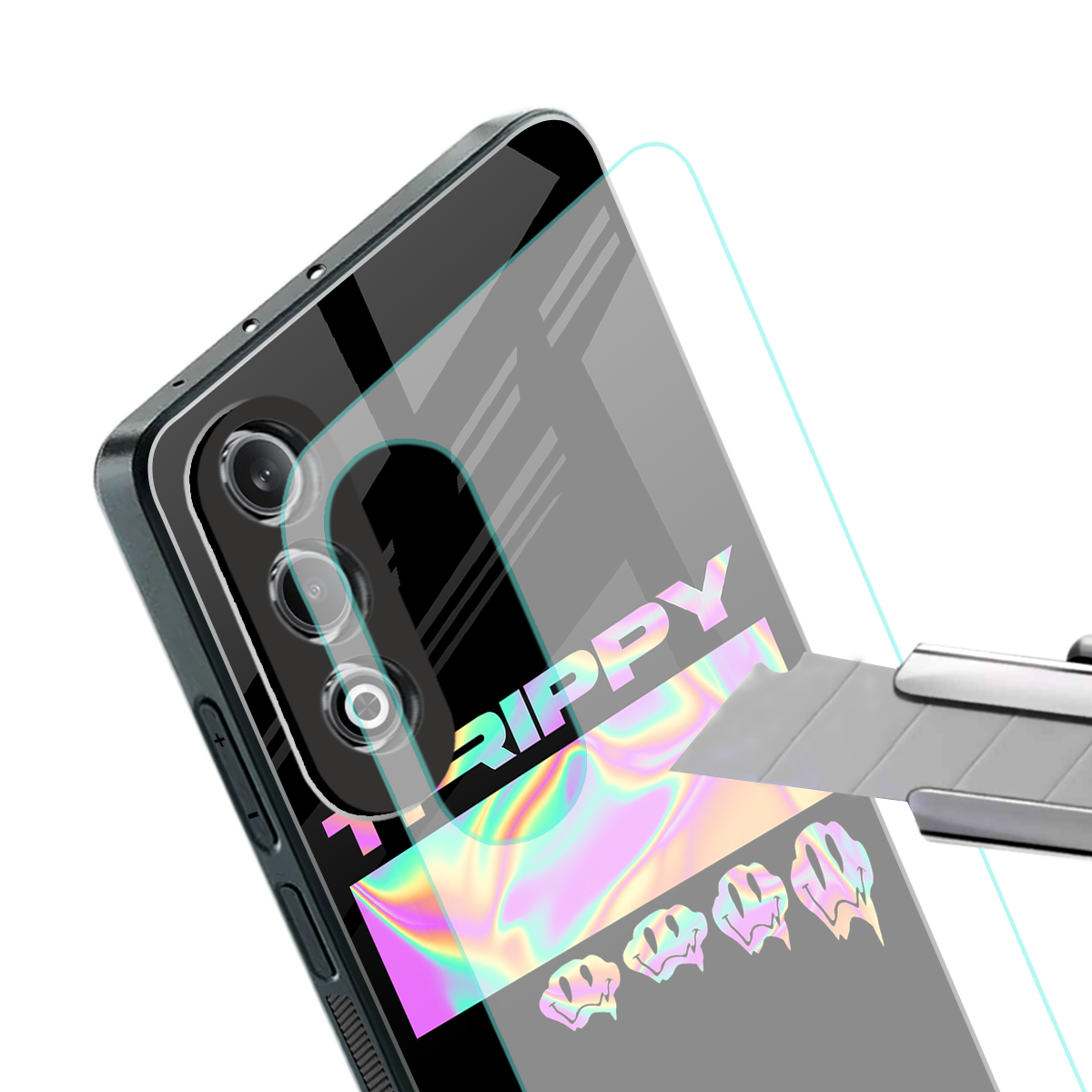trippy trippy back phone cover | glass case for oneplus nord ce 4