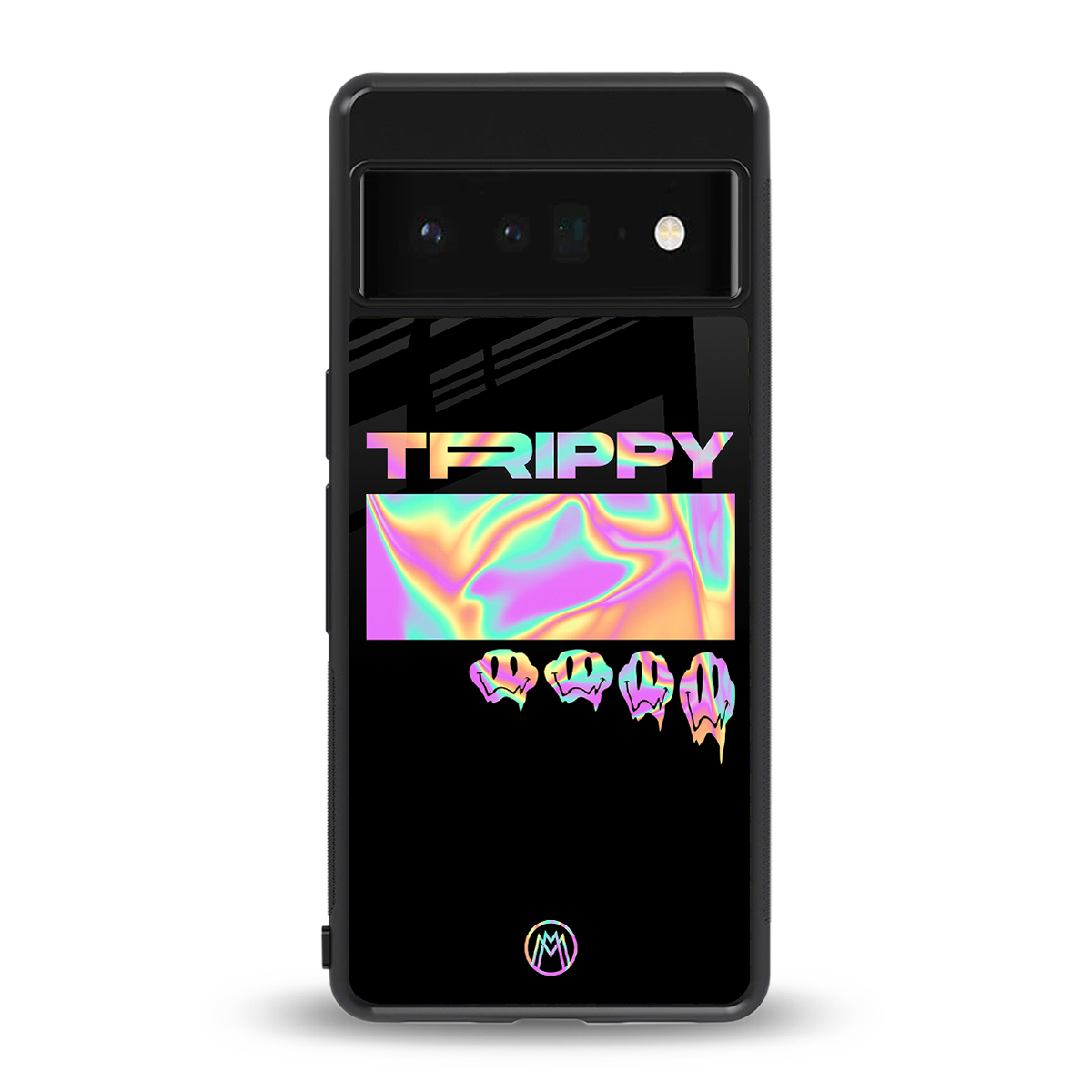 trippy trippy back phone cover | glass case for google pixel 6 pro