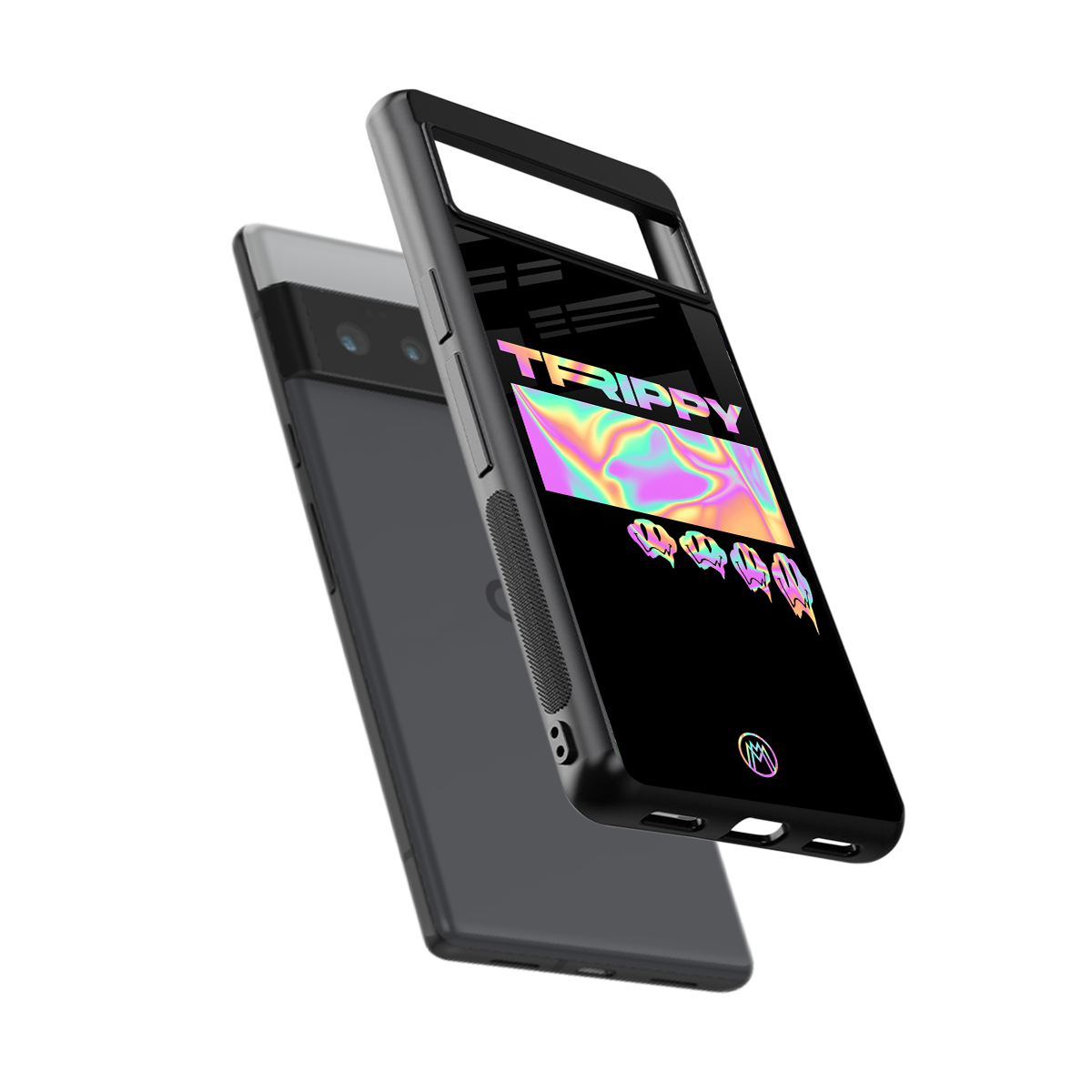 trippy trippy back phone cover | glass case for google pixel 6 pro