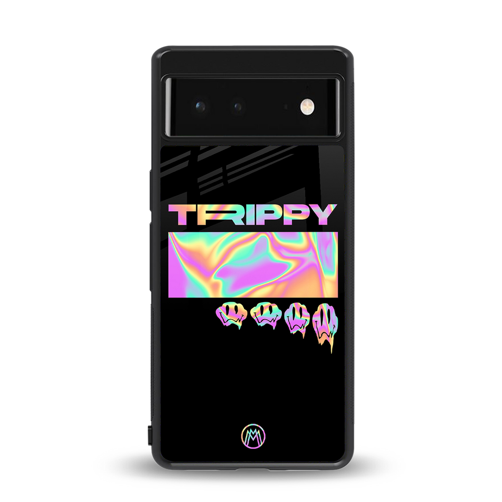 trippy trippy back phone cover | glass case for Google Pixel 6A