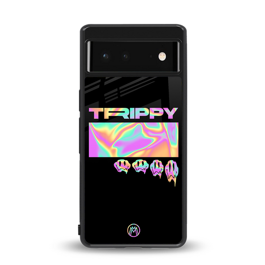 trippy trippy back phone cover | glass case for Google Pixel 6A