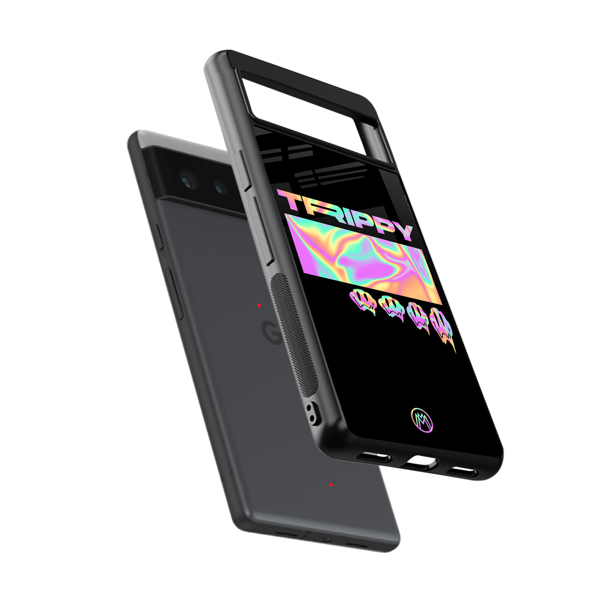 trippy trippy back phone cover | glass case for google pixel 6