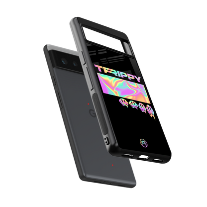 trippy trippy back phone cover | glass case for google pixel 6