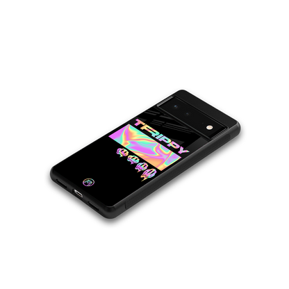 trippy trippy back phone cover | glass case for Google Pixel 6A