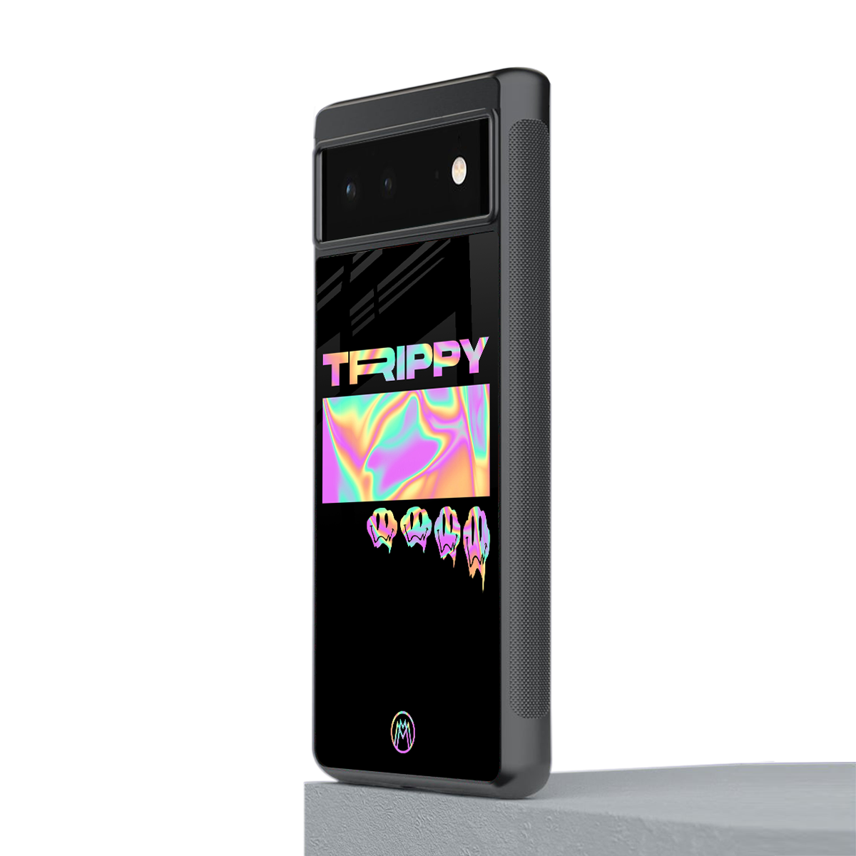 trippy trippy back phone cover | glass case for google pixel 6