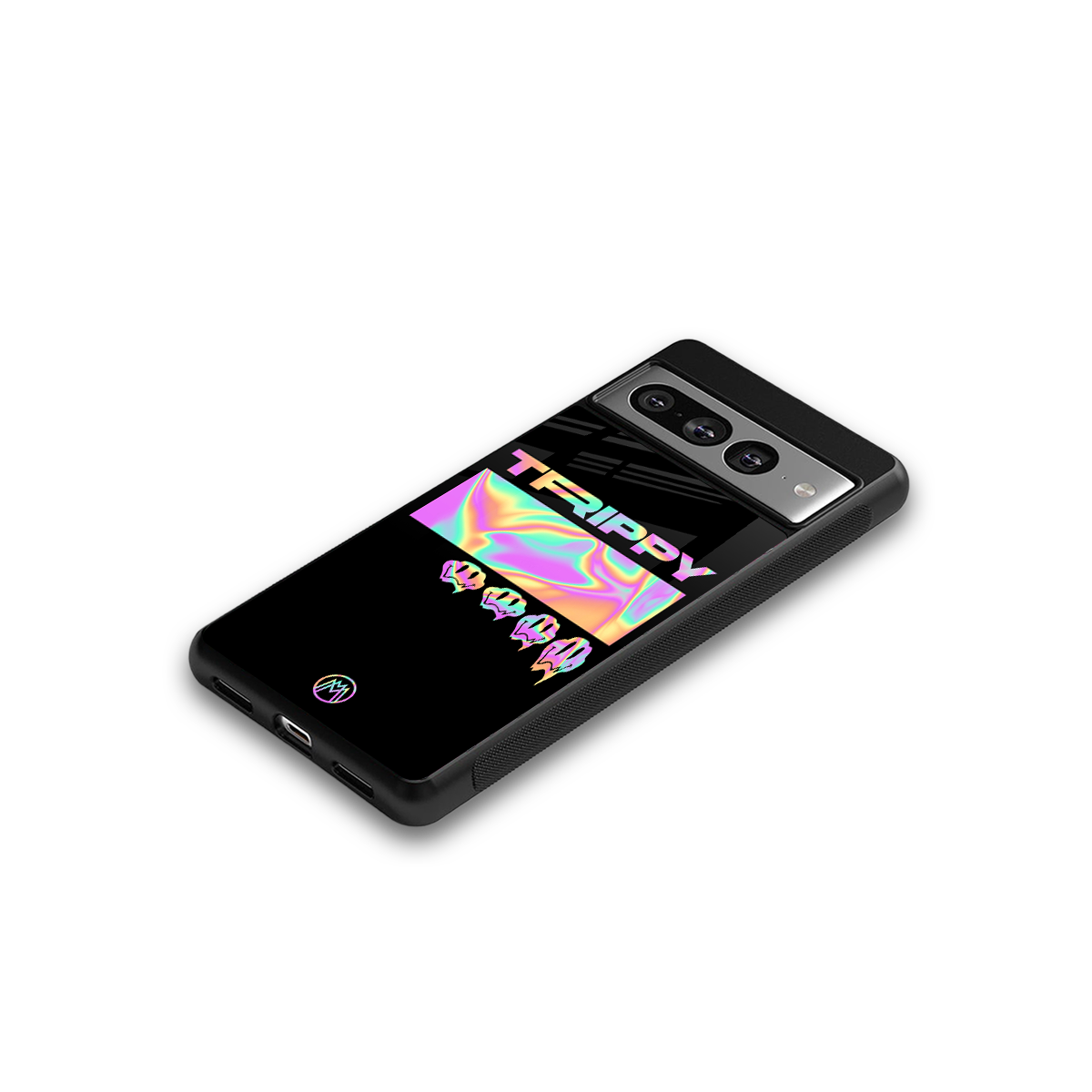 trippy trippy back phone cover | glass case for google pixel 7 pro
