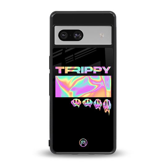 trippy trippy back phone cover | glass case for Google Pixel 7