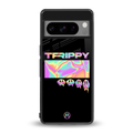 trippy trippy back phone cover | glass case for google pixel 8 pro