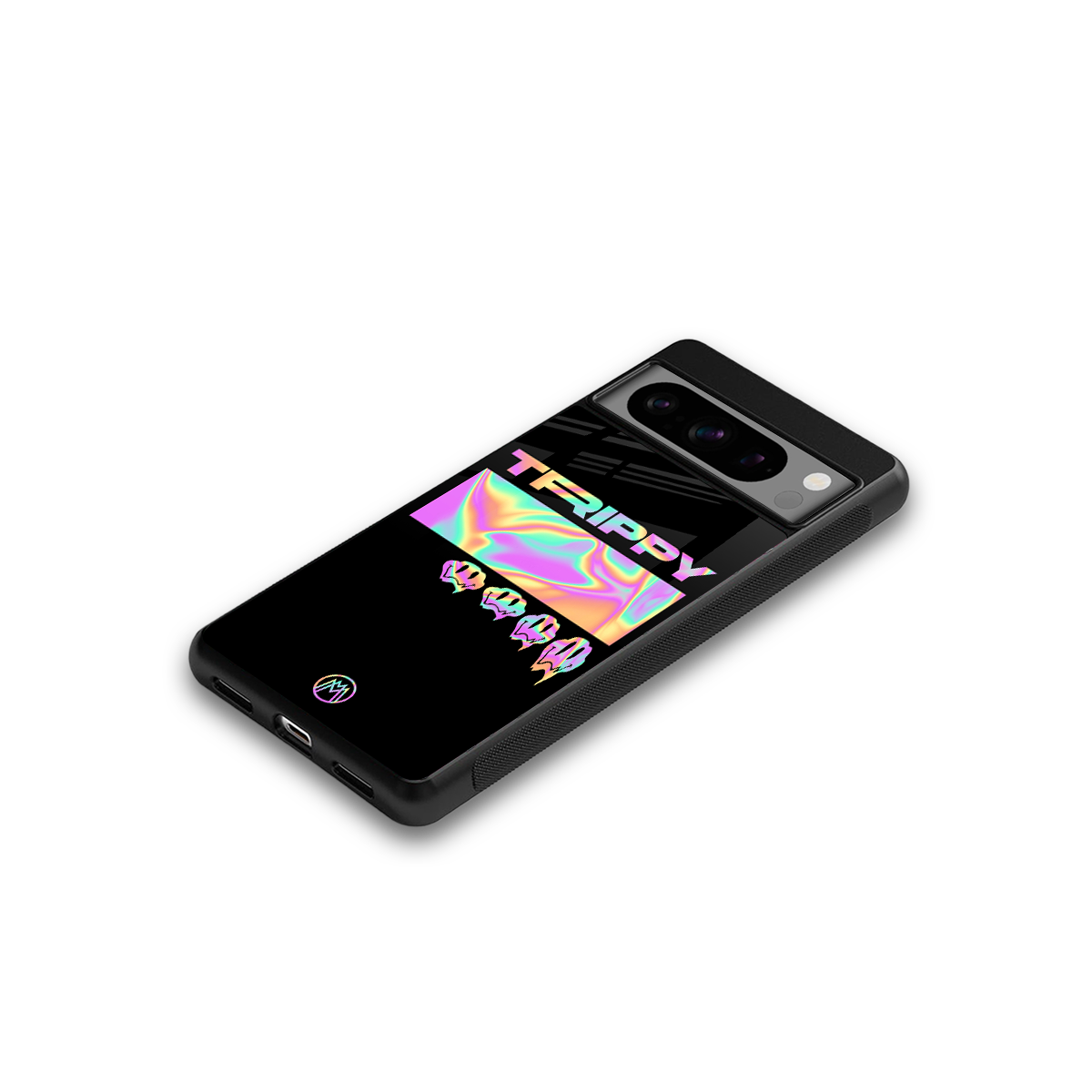 trippy trippy back phone cover | glass case for google pixel 8 pro
