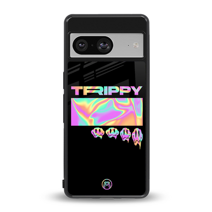 trippy trippy back phone cover | glass case for Google Pixel 8