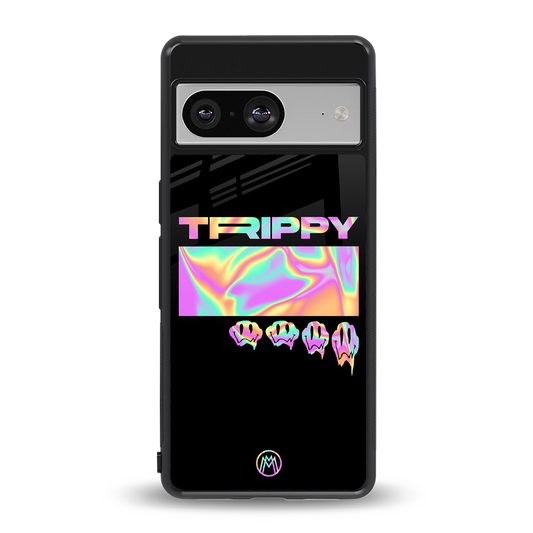 trippy trippy back phone cover | glass case for Google Pixel 8