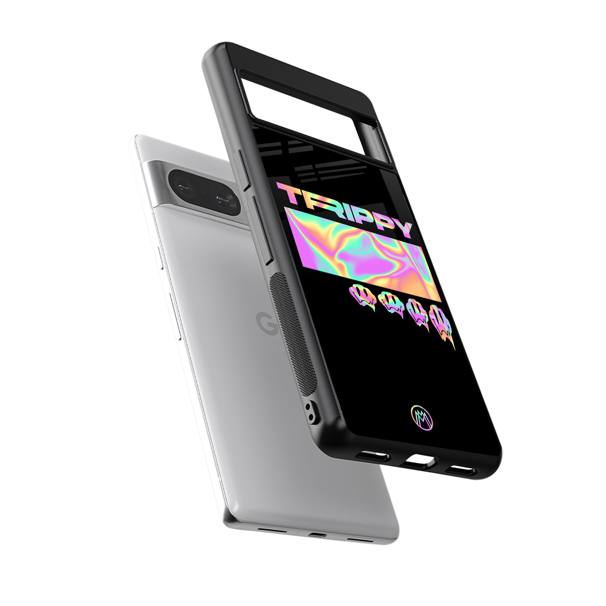 trippy trippy back phone cover | glass case for Google Pixel 8