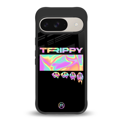 trippy trippy back phone cover | glass case for google pixel 9