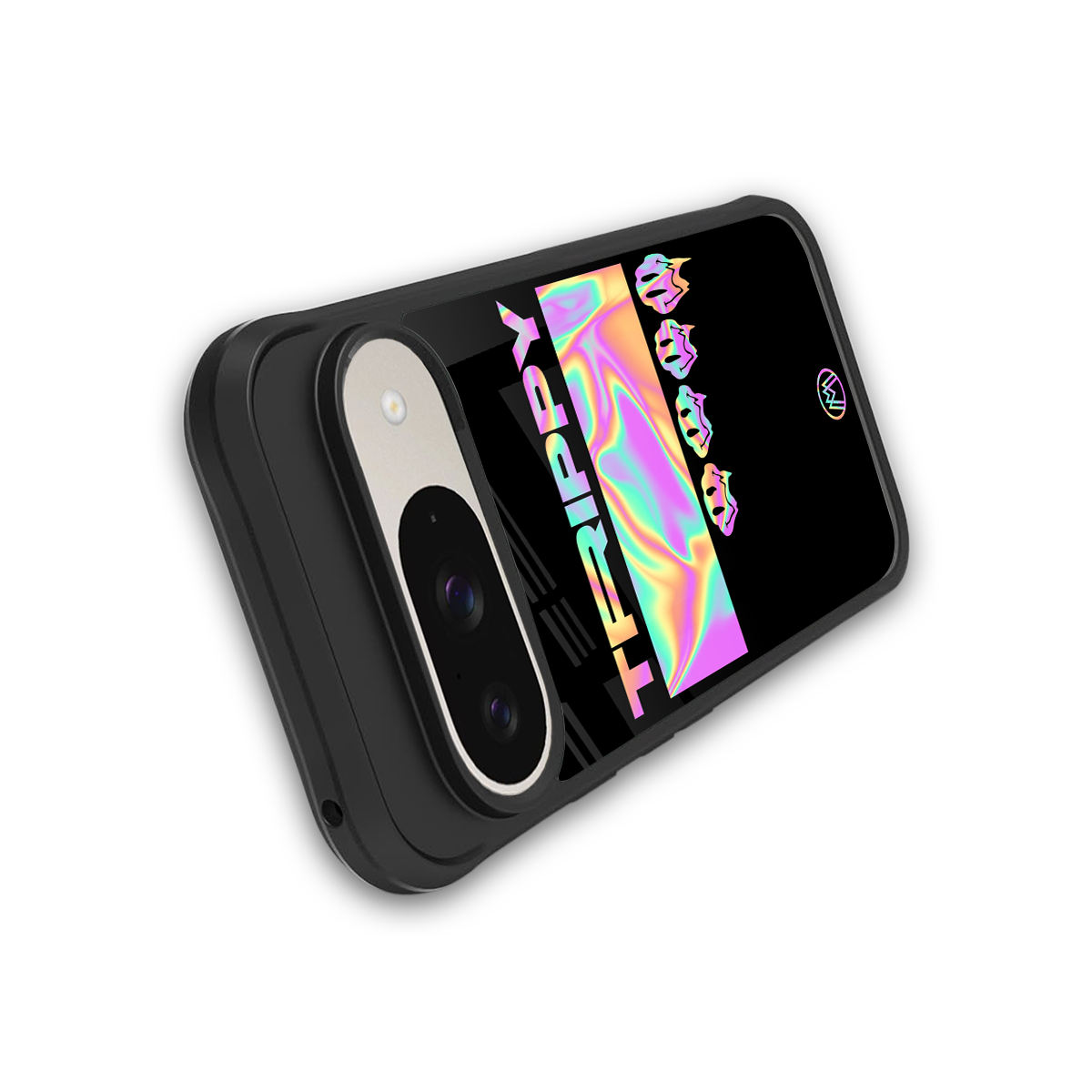 trippy trippy back phone cover | glass case for google pixel 9