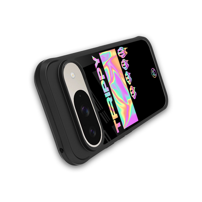 trippy trippy back phone cover | glass case for google pixel 9
