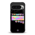 trippy trippy back phone cover | glass case for google pixel 9 pro