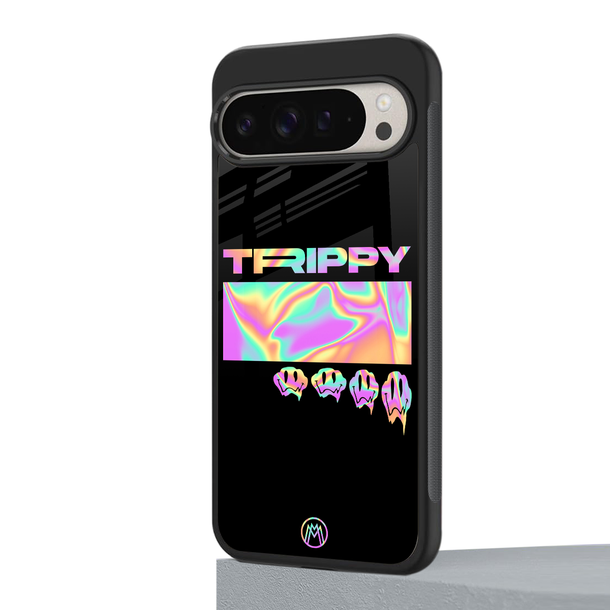 trippy trippy back phone cover | glass case for google pixel 9 pro