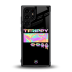 trippy trippy back phone cover | glass case for samsung galaxy s23 ultra