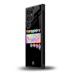 trippy trippy back phone cover | glass case for samsung galaxy s23 ultra