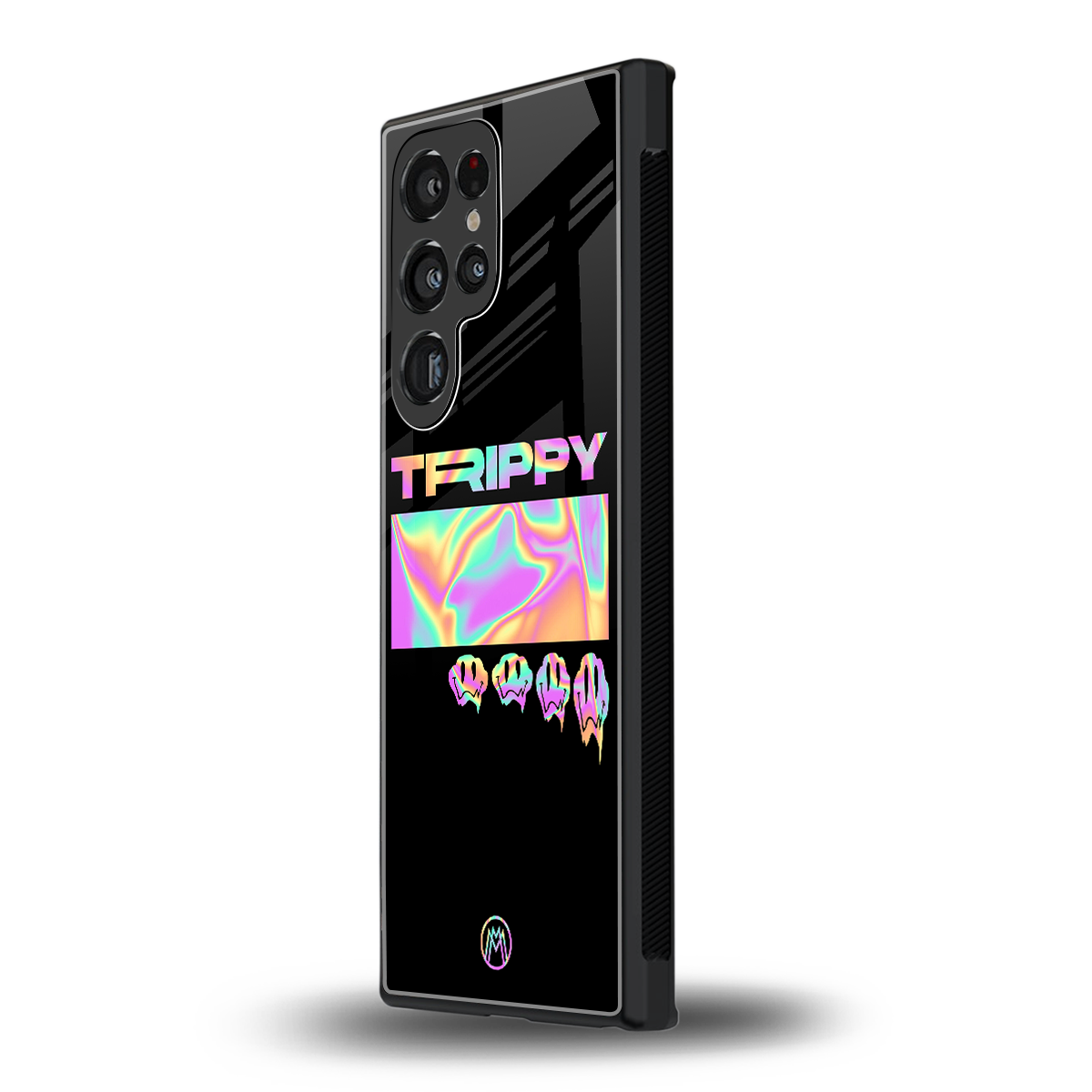 trippy trippy back phone cover | glass case for samsung galaxy s23 ultra
