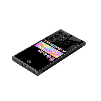 trippy trippy back phone cover | glass case for samsung galaxy s23 ultra