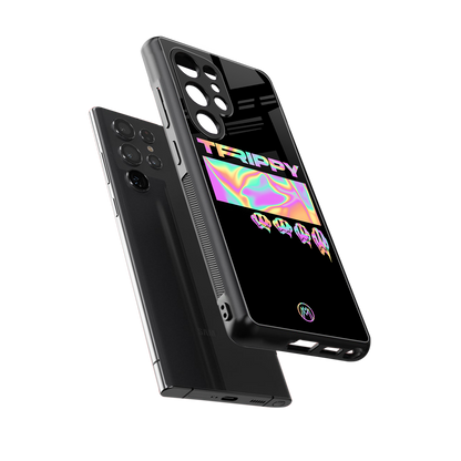 trippy trippy back phone cover | glass case for samsung galaxy s25 ultra
