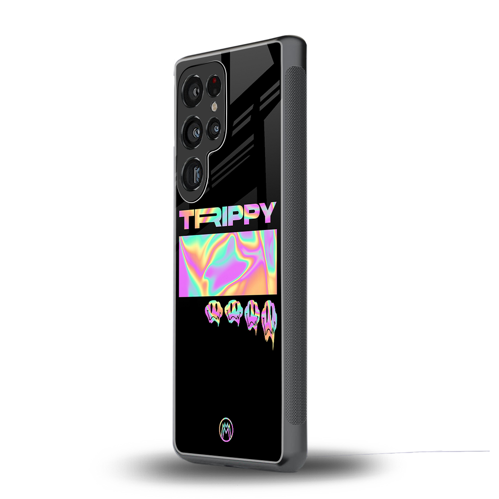 trippy trippy back phone cover | glass case for samsung galaxy s25 ultra